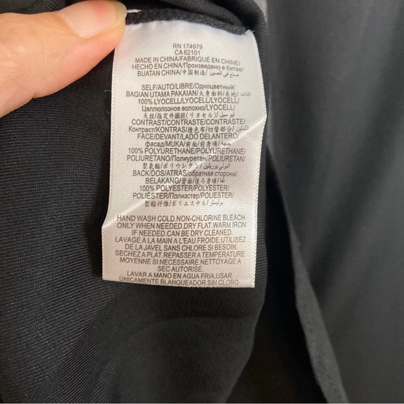 BCBG MAXAZARIA Faux Leather-Trimmed Shirt Dress Sz S - Picture 10 of 13